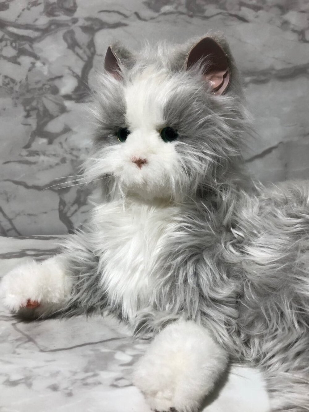 Ageless Innovation Joy For All Companion Cat Silver Tabby White Mitts video